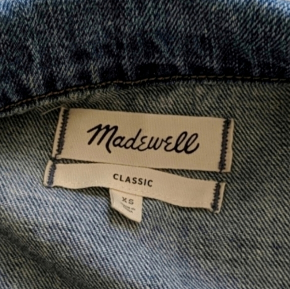 Madewell Medium Wash Denim Jacket XS - Picture 7 of 8